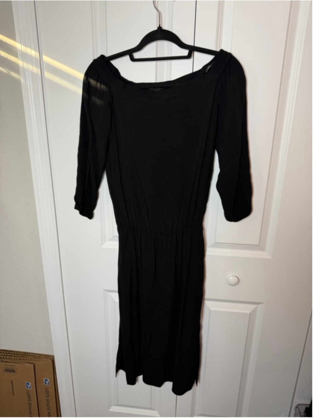 Ann Taylor Black Long Sleeve Dress Size 0 NWT